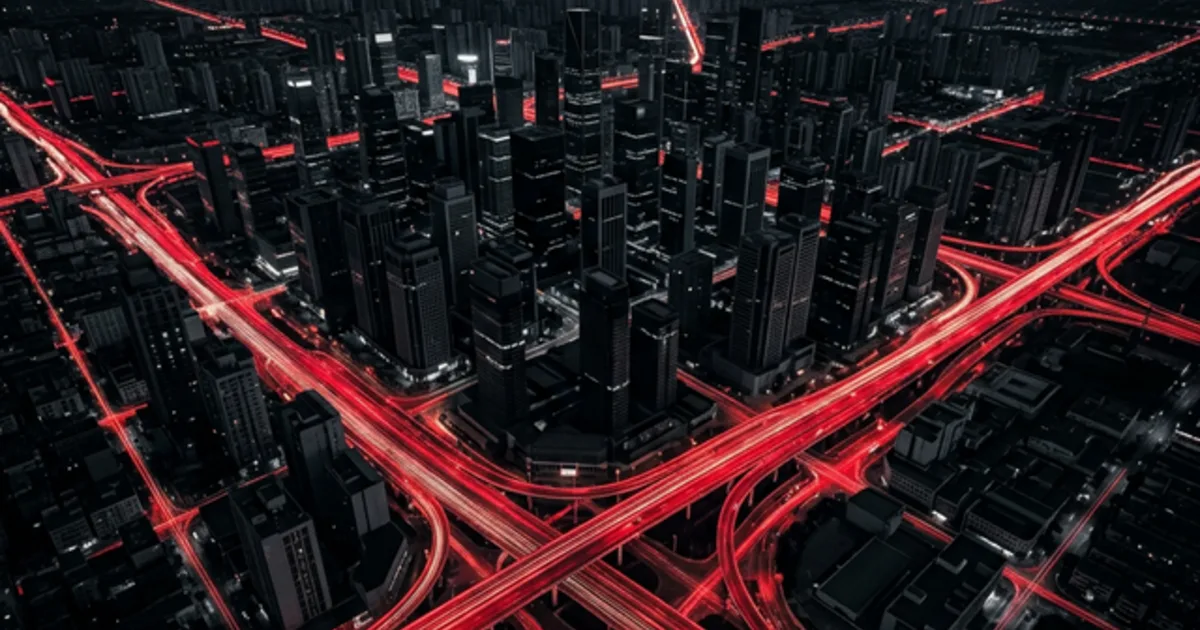 Contesto città e dati di traffico, metafora di videosorveglianza urbana